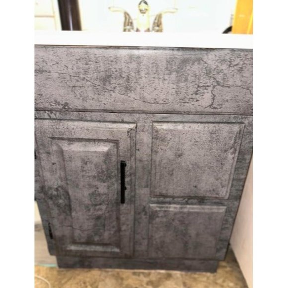 24"×197" Grey Blue Concrete Wallpaper Peel and Stick Extra Thick Matte - Picture 2 of 2